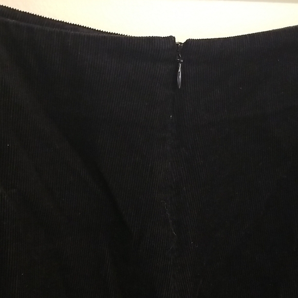 Boden Black Ombre Corduroy 100% Cotton Embroidered A-Line Midi Skirt Size 12 - Picture 6 of 11
